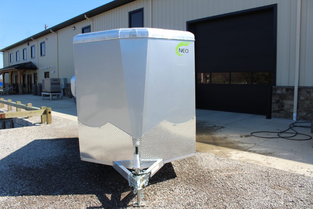 New 2026 NEO Trailers NAV 6' x 10' Aluminum Enclosed Cargo Trailer - Rear Ramp Door - 6' INTERIOR HEIGHT - 2990# GVW