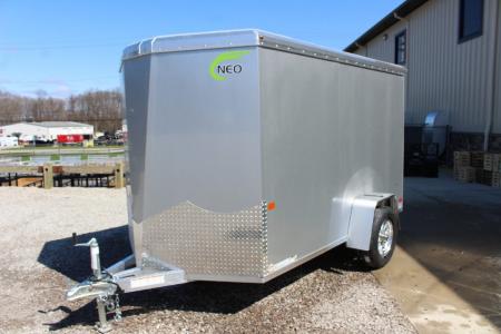 New 2026 NEO Trailers NAV 6' x 10' Aluminum Enclosed Cargo Trailer - Rear Ramp Door - 6' INTERIOR HEIGHT - 2990# GVW