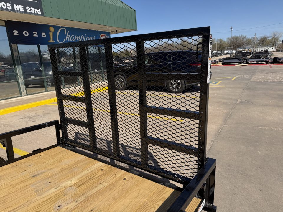 New #262468 2026 TOP HAT LDT 12 X 77 TANDEM AXLE SQUARE TUBE TOP 7K UTILITY W/ RAMP GATE
