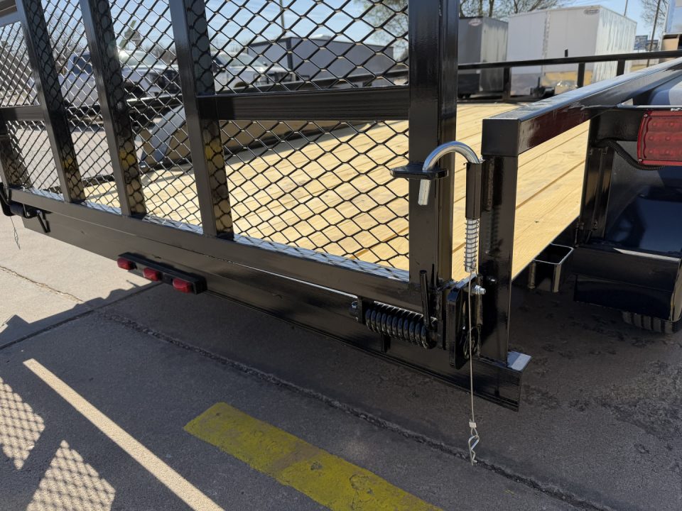 New #262468 2026 TOP HAT LDT 12 X 77 TANDEM AXLE SQUARE TUBE TOP 7K UTILITY W/ RAMP GATE