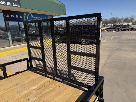 New #262468 2026 TOP HAT LDT 12 X 77 TANDEM AXLE SQUARE TUBE TOP 7K UTILITY W/ RAMP GATE