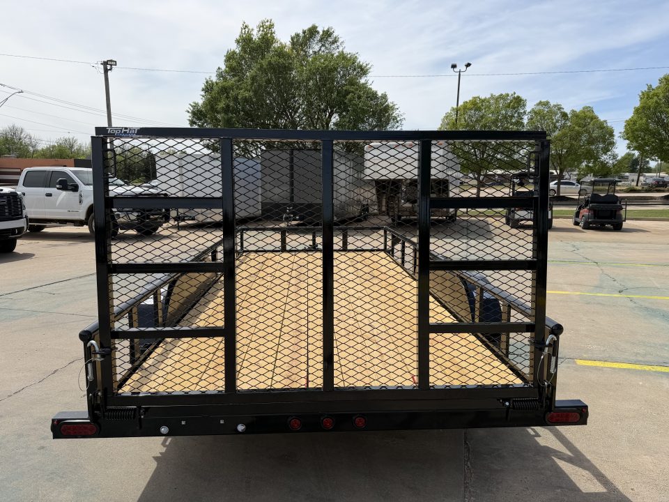 New #262094 2026 TOP HAT MP 16 X 83 TANDEM AXLE PIPE TOP UTILITY W/ 48" RAMP GATE