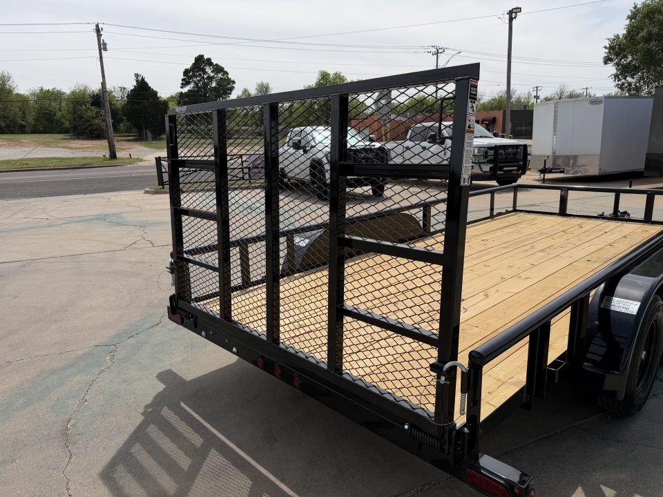 New #262094 2026 TOP HAT MP 16 X 83 TANDEM AXLE PIPE TOP UTILITY W/ 48" RAMP GATE