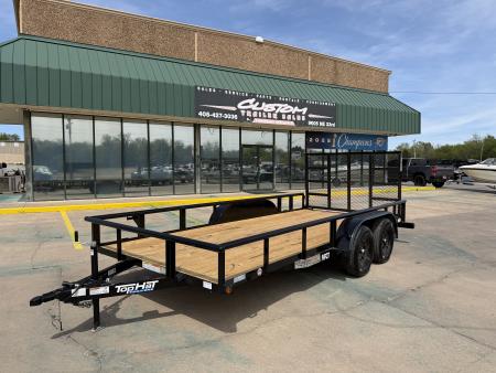 New #262094 2026 TOP HAT MP 16 X 83 TANDEM AXLE PIPE TOP UTILITY W/ 48  RAMP GATE