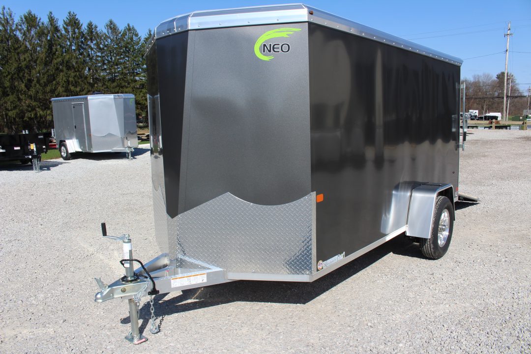 New 2026 NEO Trailers NAV 6' x 12' Aluminum Enclosed Cargo Trailer - Rear Ramp Door - 6' INTERIOR HEIGHT - 2990# GVW