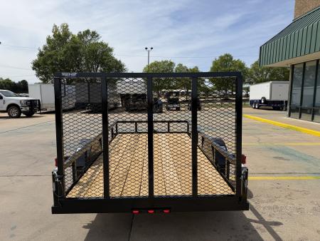 New #261481 2026 TOP HAT DJX 5 X 12 SINGLE AXLE ANGLE TOP 3.5K UTILITY W/ 48" RAMP GATE