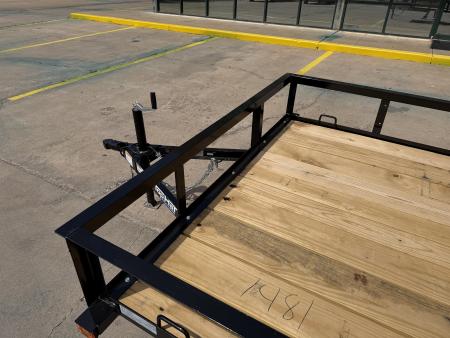 New #261481 2026 TOP HAT DJX 5 X 12 SINGLE AXLE ANGLE TOP 3.5K UTILITY W/ 48" RAMP GATE