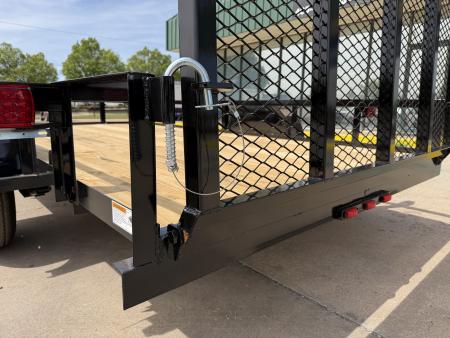 New #261481 2026 TOP HAT DJX 5 X 12 SINGLE AXLE ANGLE TOP 3.5K UTILITY W/ 48" RAMP GATE