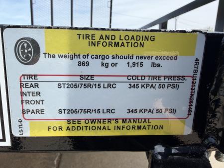 New #261481 2026 TOP HAT DJX 5 X 12 SINGLE AXLE ANGLE TOP 3.5K UTILITY W/ 48" RAMP GATE