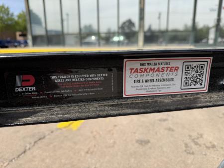 New #261481 2026 TOP HAT DJX 5 X 12 SINGLE AXLE ANGLE TOP 3.5K UTILITY W/ 48" RAMP GATE