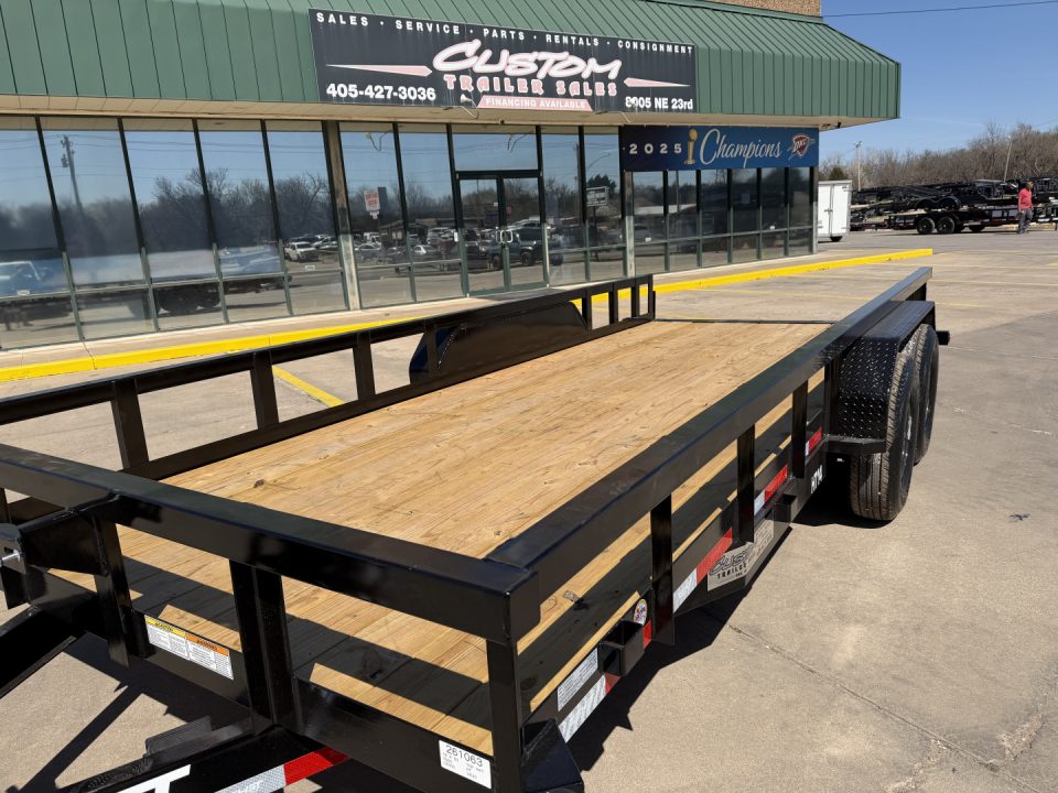 New #262321 2026 TOP HAT HT 18 X 83 TANDEM AXLE HEAVY DUTY SQUARE TUBE TOP UTILITY W/ SLIDE IN RAMPS
