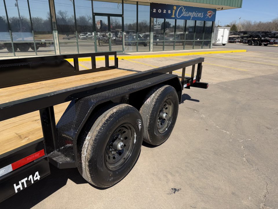 New #262321 2026 TOP HAT HT 18 X 83 TANDEM AXLE HEAVY DUTY SQUARE TUBE TOP UTILITY W/ SLIDE IN RAMPS