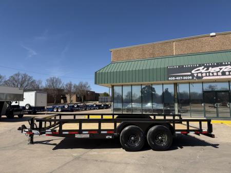 New #262321 2026 TOP HAT HT 18 X 83 TANDEM AXLE HEAVY DUTY SQUARE TUBE TOP UTILITY W/ SLIDE IN RAMPS