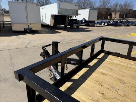 New #262321 2026 TOP HAT HT 18 X 83 TANDEM AXLE HEAVY DUTY SQUARE TUBE TOP UTILITY W/ SLIDE IN RAMPS