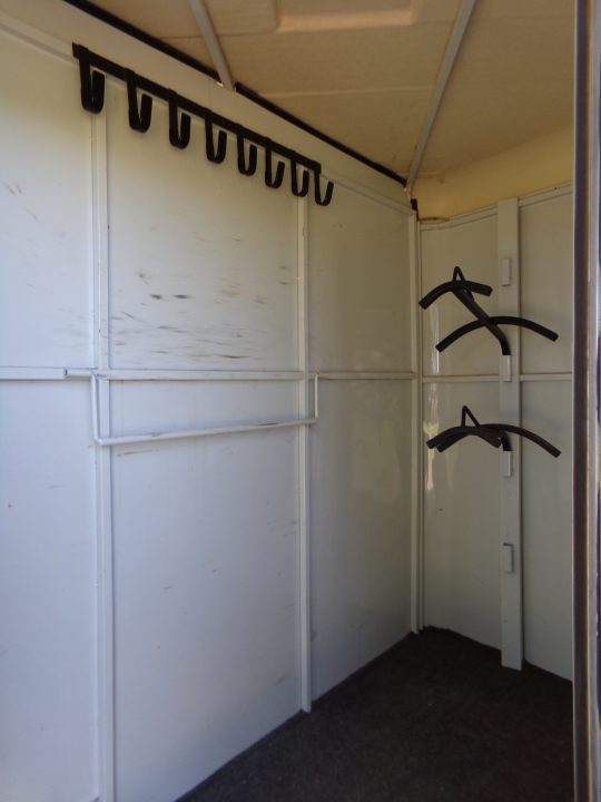 Used 2000 Circle J Bronco 2 Horse Slant Bumper Pull Horse Trailer