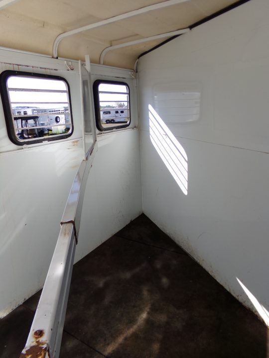 Used 2000 Circle J Bronco 2 Horse Slant Bumper Pull Horse Trailer
