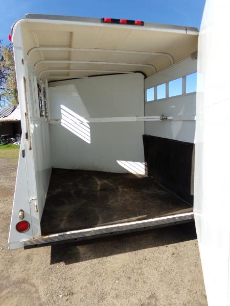 Used 2000 Circle J Bronco 2 Horse Slant Bumper Pull Horse Trailer
