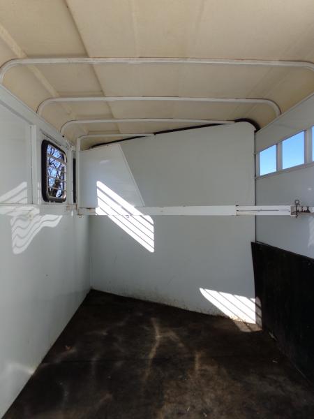 Used 2000 Circle J Bronco 2 Horse Slant Bumper Pull Horse Trailer
