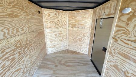New 7x16 Blackout Tandem Axle Enclosed Cargo Trailer,, 7' Interior Height, .080 Polycore