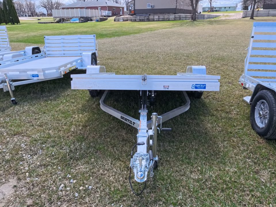 New 2027 Aluma 68 x 10 Tilt Trailer Single Axle with 2,200 lb. GVWR
