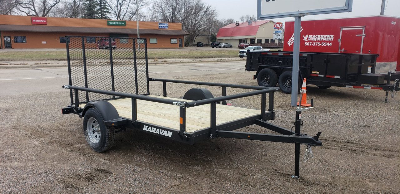 New 2026 Karavan 6x10 Utility Trailer with fold down sides