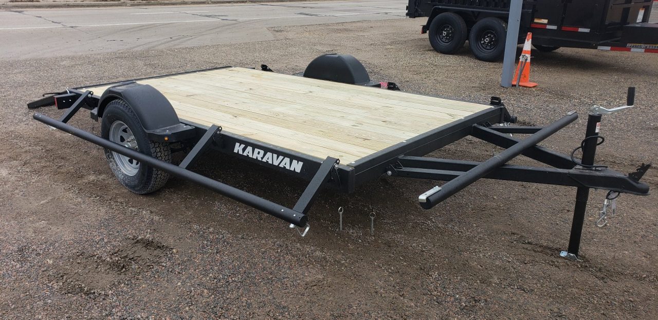 New 2026 Karavan 6x10 Utility Trailer with fold down sides