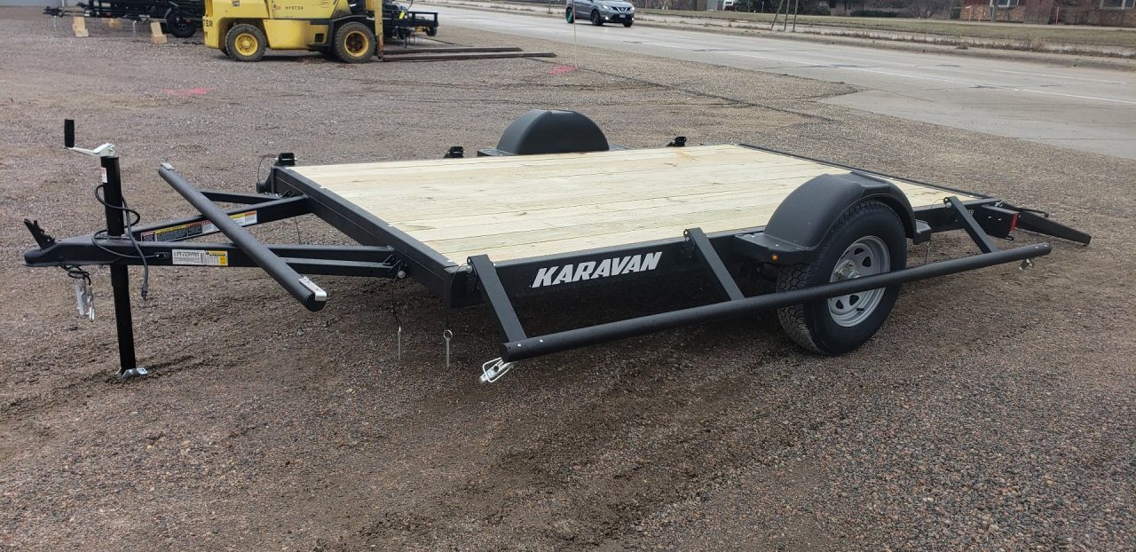 New 2026 Karavan 6x10 Utility Trailer with fold down sides