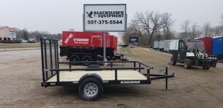 New 2026 Karavan 6x10 Utility Trailer with fold down sides