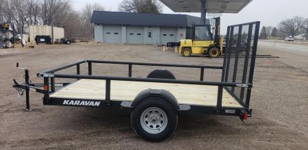 New 2026 Karavan 6x10 Utility Trailer with fold down sides