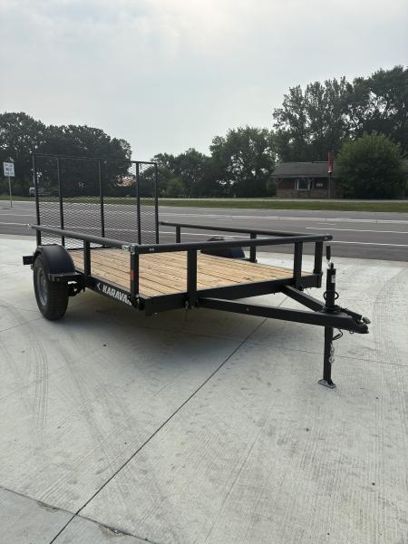 New 2026 Karavan 6x10 Utility Trailer with fold down sides