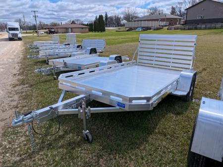 New 2027 Aluma 77 x 12 Heavy Single Axle Aluminum Utility, with Straight Tailgate, and 2990lb. GVWR