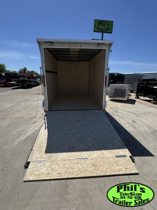 New 7X12 ENCLOSED TRAILER CARGO TRAILER Cargo / Enclosed Trailer SCREWLESS .080 EXTERIOR & REAR WING