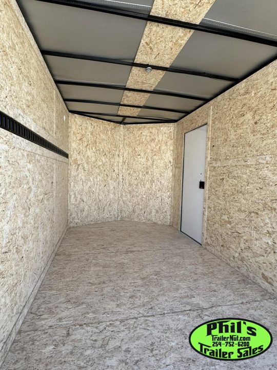New 7X12 ENCLOSED TRAILER CARGO TRAILER Cargo / Enclosed Trailer SCREWLESS .080 EXTERIOR & REAR WING