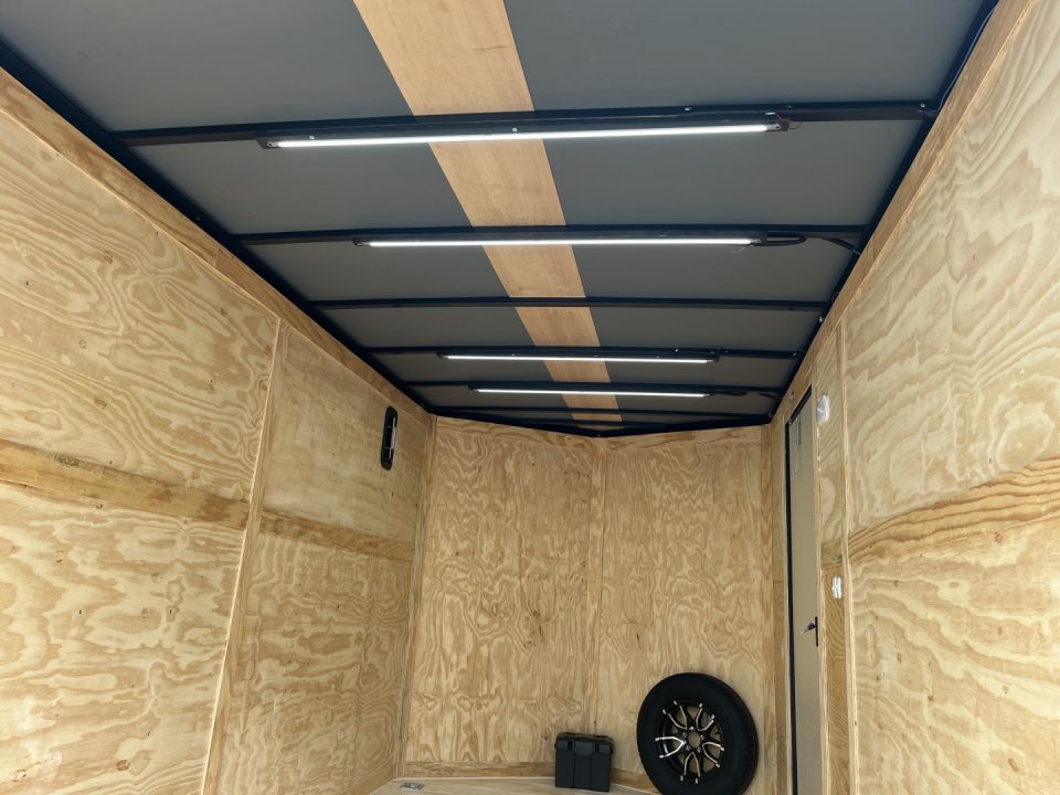 New 2026 Rock Solid Cargo 7' x 14' x 7' Cargo / Enclosed Trailer 7K Spoiler with Lights