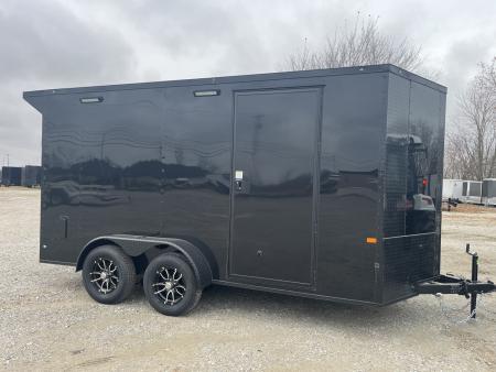 New 2026 Rock Solid Cargo 7' x 14' x 7' Cargo / Enclosed Trailer 7K Spoiler with Lights