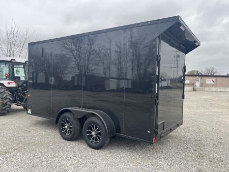New 2026 Rock Solid Cargo 7' x 14' x 7' Cargo / Enclosed Trailer 7K Spoiler with Lights