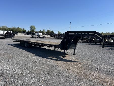 Used 2018 Iron Bull 102"X32' Hyd Dove Gooseneck Trailer