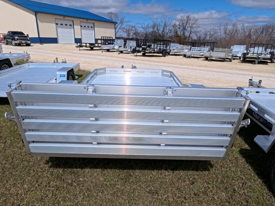 New 2027 Aluma 77 x 12 Heavy Single Axle Utility with Bi-Fold Tailgate, 2990lb. GVWR Utility Trailer