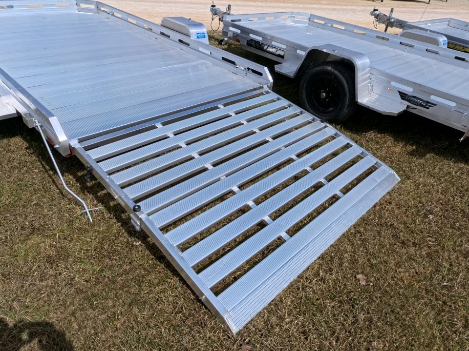 New 2027 Aluma 77 x 12 Heavy Single Axle Utility with Bi-Fold Tailgate, 2990lb. GVWR Utility Trailer