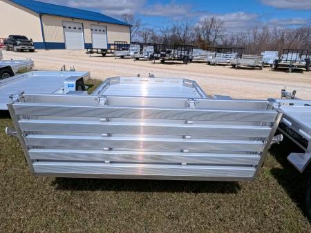 New 2027 Aluma 77 x 12 Heavy Single Axle Utility with Bi-Fold Tailgate, 2990lb. GVWR Utility Trailer