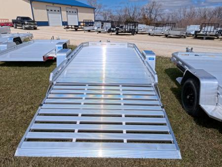 New 2027 Aluma 77 x 12 Heavy Single Axle Utility with Bi-Fold Tailgate, 2990lb. GVWR Utility Trailer