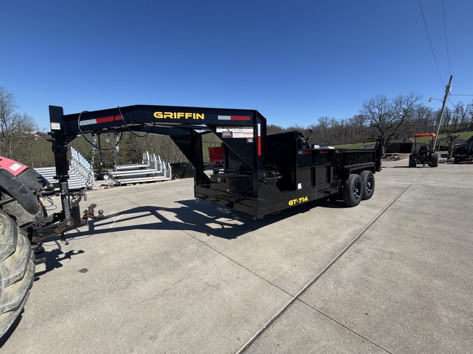 New 2026 Griffin Trailers GT 7 x 14 Low Profile Gooseneck Dump Trailer - Telescopic Cylinder - 14000# GVWR