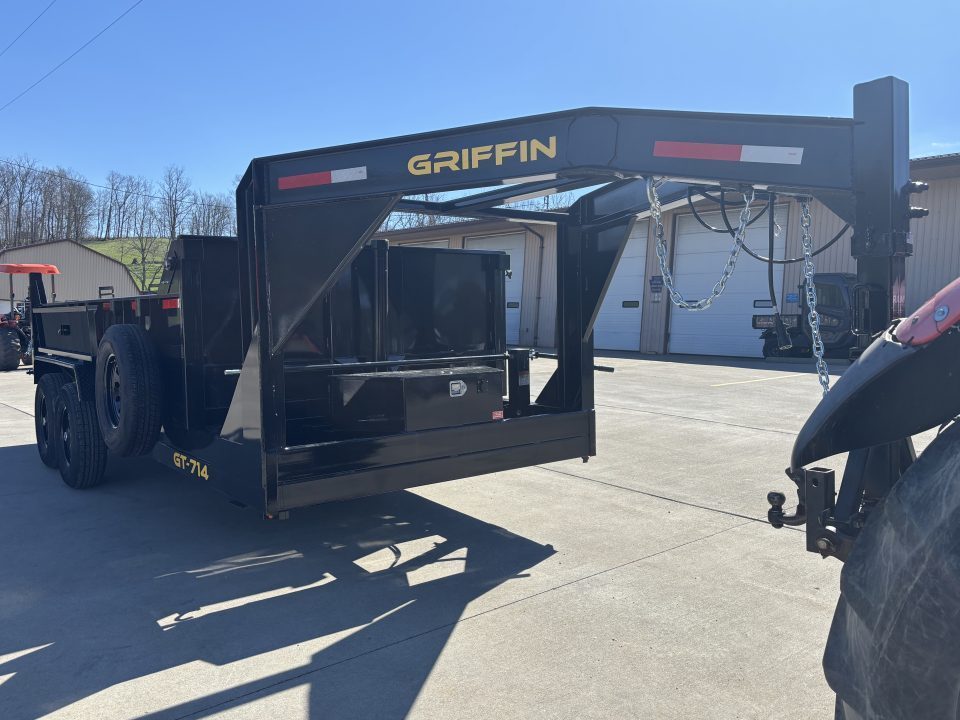 New 2026 Griffin Trailers GT 7 x 14 Low Profile Gooseneck Dump Trailer - Telescopic Cylinder - 14000# GVWR