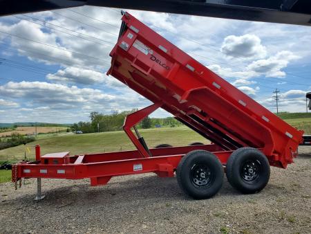 New 2026 Delco Trailers D2 Dump Trailer / 12,000 GVWR / 72"X12' / 21" Sides
