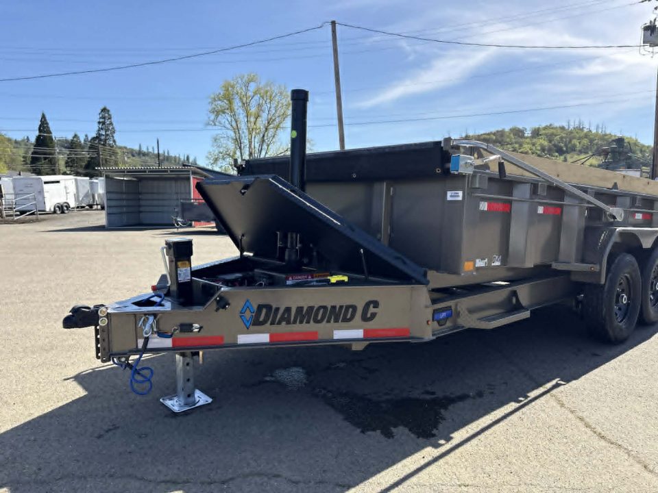 New SALE! DUMP TRAILER 2026 Diamond C LPT207 82X14 LOW PROFILE 15500 GVWR METALLIC MOCHA