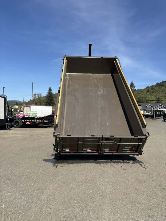 New SALE! DUMP TRAILER 2026 Diamond C LPT207 82X14 LOW PROFILE 15500 GVWR METALLIC MOCHA