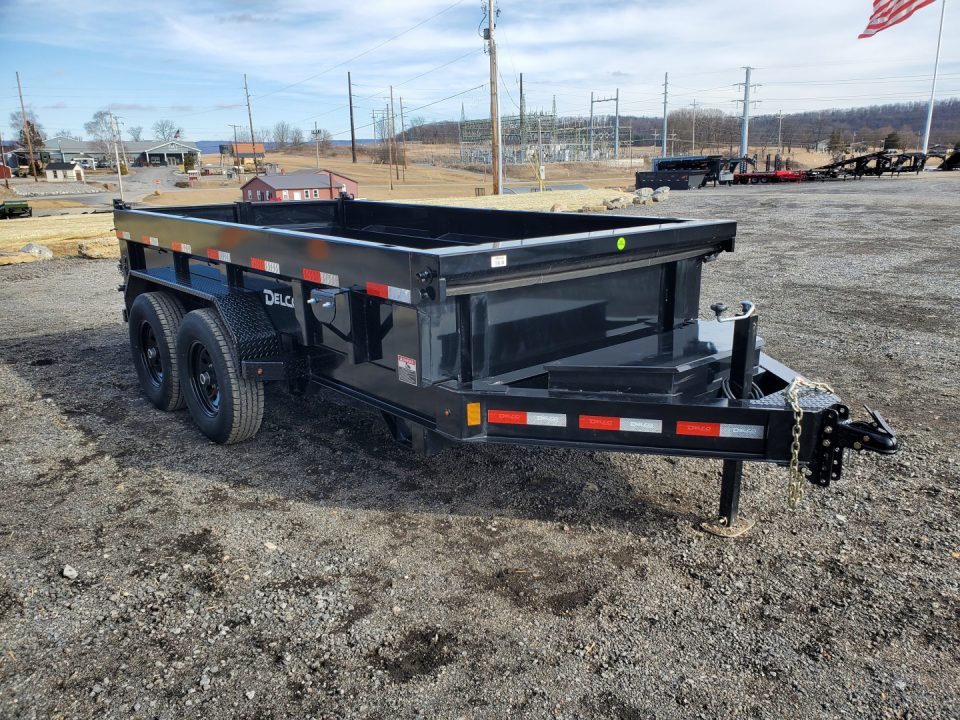 New 2026 Delco Trailers D2 Dump Trailer / 12,000 GVWR / 72"X12' / 21" Sides