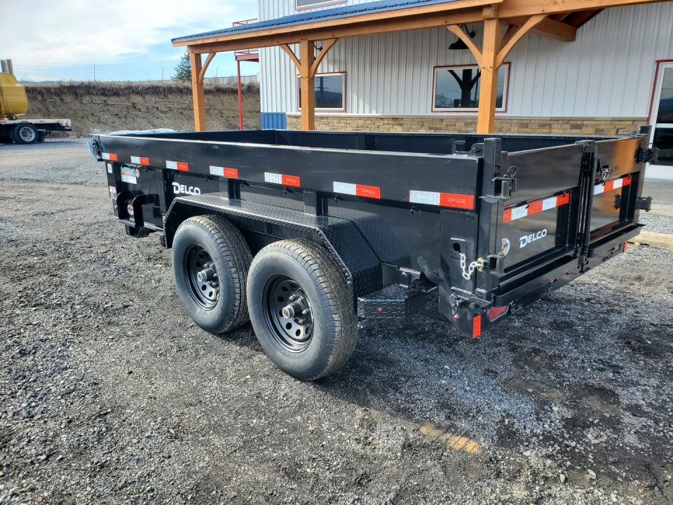 New 2026 Delco Trailers D2 Dump Trailer / 12,000 GVWR / 72"X12' / 21" Sides