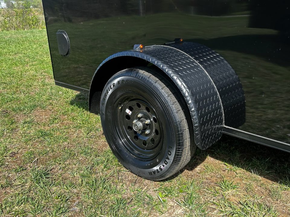 New 2026 Luxe 6X12-Enclosed Trailer-3500LB Single Axle-Black Poly-Blackout