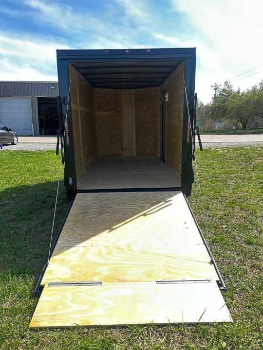 New 2026 Luxe 6X12-Enclosed Trailer-3500LB Single Axle-Black Poly-Blackout
